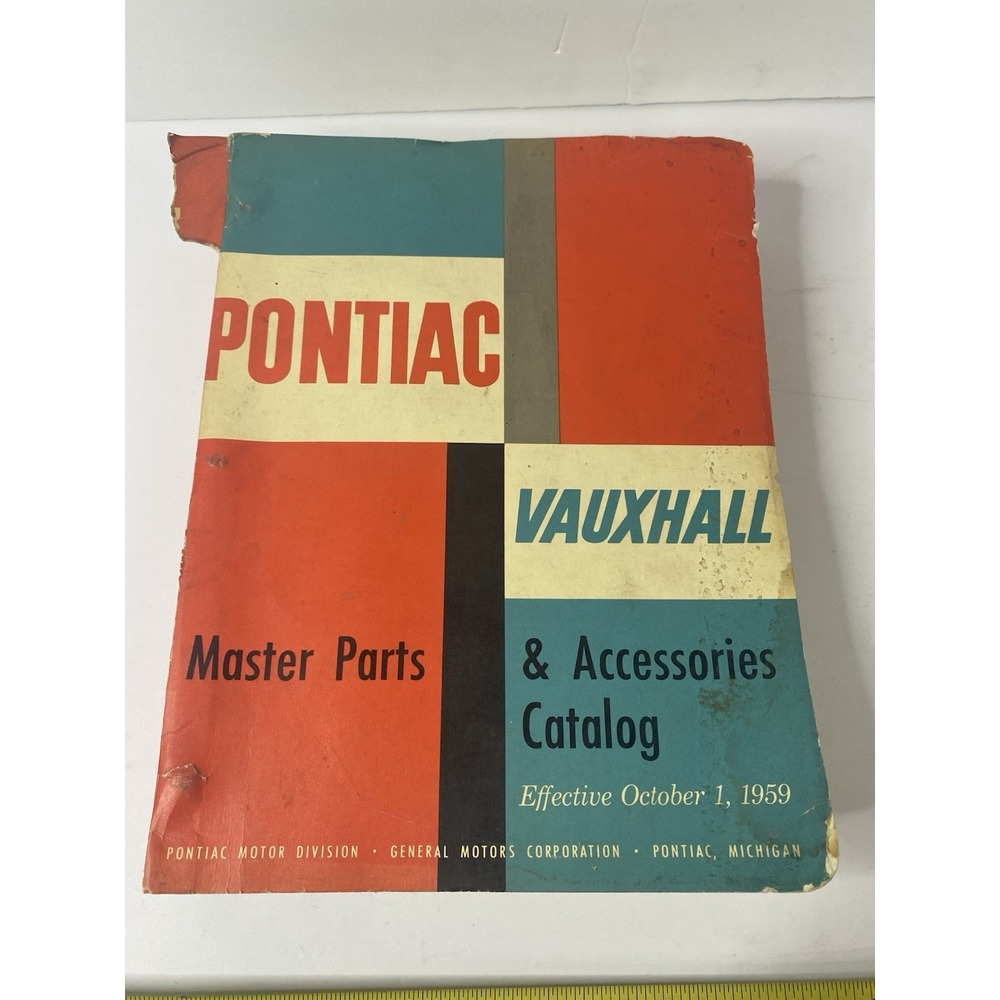 1960 Pontiac and Vauxhall Master Parts and Accessories Catalog General Motors